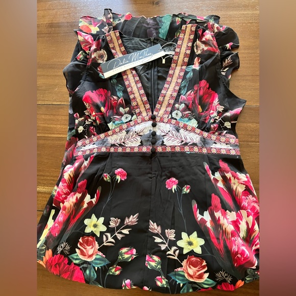 Dalia Macphee | Dresses | Last Piecedalia Macphee Floral Maxi Dress ...